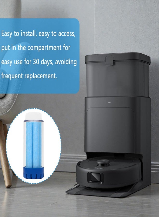 مجموعة KH866 من 6 قطع من منظف الأرضيات الصلب، مناسبة لروبوت التنظيف Ecovacs DEEBOT N30 OMNI / N30 PRO OMNI DSC060002، أزرق، منظف صلب، قطع غيار لمكنسة روبوت التنظيف - Image 5